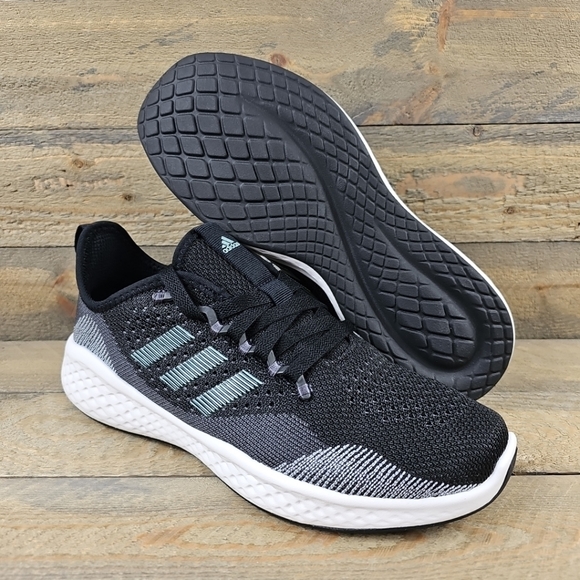 adidas Fluidflow 2.0 Women's Running Sportswear Shoes Black Grey - Picture 11 of 12